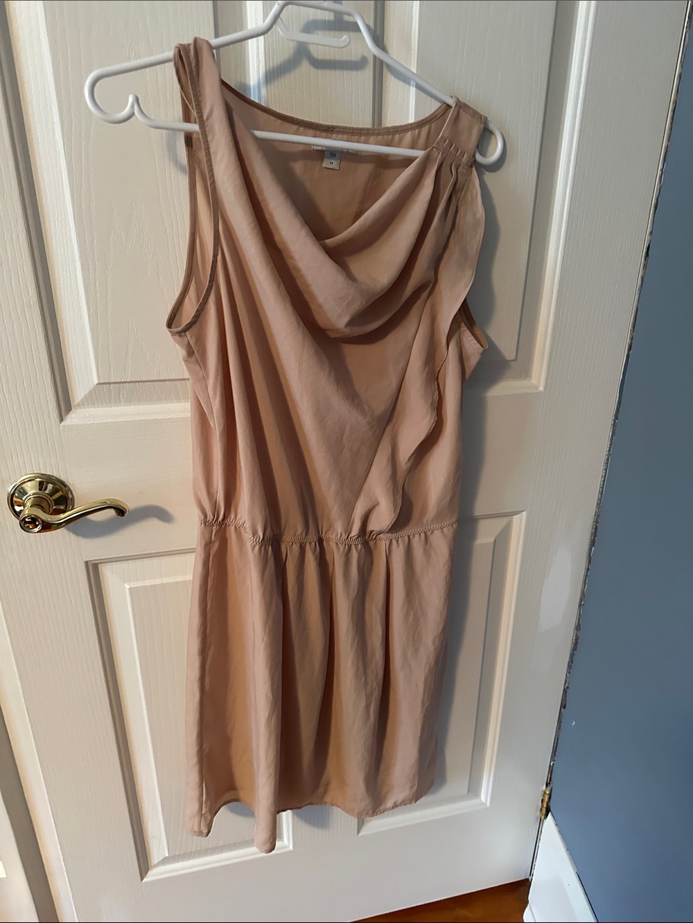GAP Sleeveless Cowl Neck Mini Dress in Blush